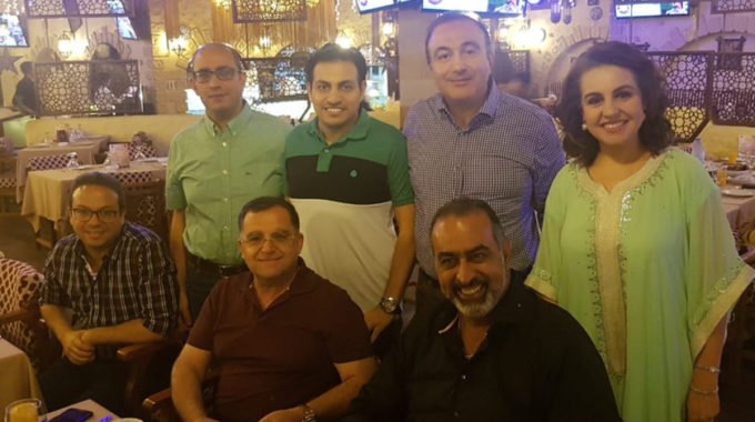 Iftar party with Incology team Alzahra cancer center Dubai Sadir Alrawi. دسدير الراوي Dubai UAE May 2018