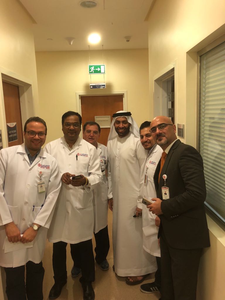 Alzahra oncology team 800 am in the radiology department following