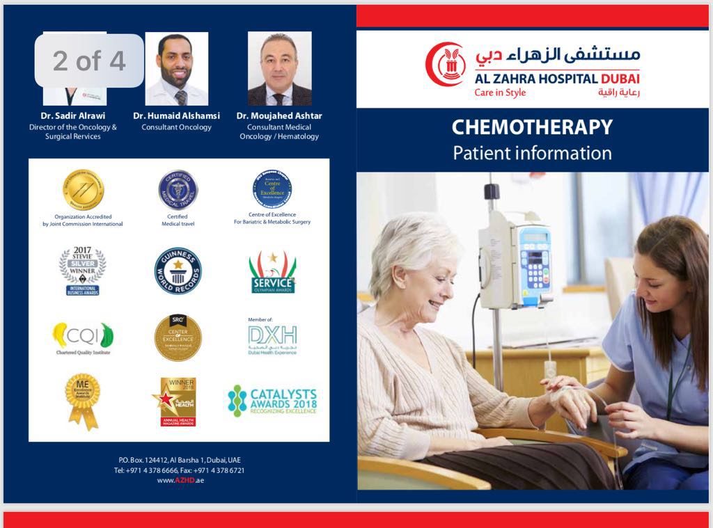 Oncology booklet for chemotherapy Educational Alzahra Oncology